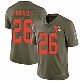 Nike Browns 26 Derrick Kindred Olive Salute To Service Limited Jersey Dzhi,baseball caps,new era cap wholesale,wholesale hats